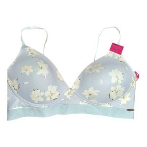 Vince Camuto Underwire Bra – Baby Blue Light Floral – Size 38C
